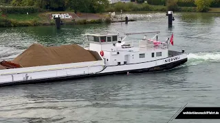 Binnenschiff KIES UELI auf dem Rhein bei Basel | Schiff