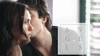 damon & elena | angels