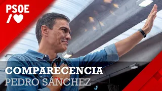 Comparecencia de Pedro Sánchez