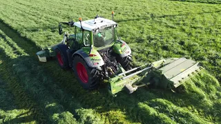 1 Schnitt mit Fendt 516 und Valtra 154