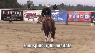 Riding reining pattern # 5