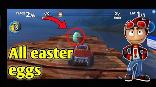 All Easter Eggs - Beach buggy racing.