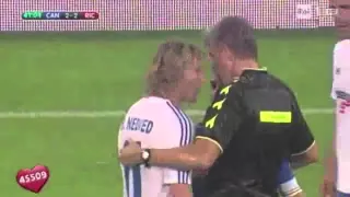 Pavel Nedved commits horrible foul on rapper who dared to nutmeg him   in a charity match