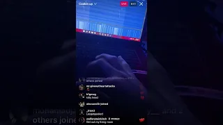 REDDA cooking up HARD new beat on IG LIVE 🔮🔥💫 [12/28]