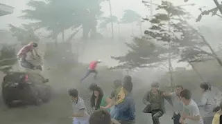 Unbelievable footage of Windstorm in Switzerland! the world is praying