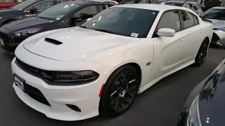 2019 Dodge Charger R/T 392 Scat Pack 6.4L Hemi 485 hp 0-60 in 4.3 Sec 12 Sec 1/4 Mile White Knuckle