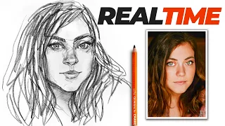 Real time portrait sketch - How I sketch a face with pencils
