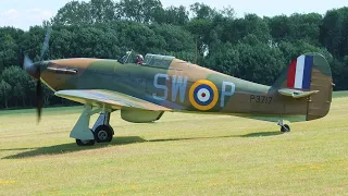 3 Hawker Hurricanes @ Old Warden in HD