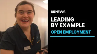 Alishia is setting an example for other people with disabilities looking for work | ABC News