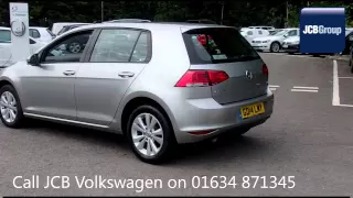 2014 Volkswagen Golf SE TDI BLUEMOTION TECHNOLOGY 1.6l Silver GD14LMY for sale at JCB VW Medway