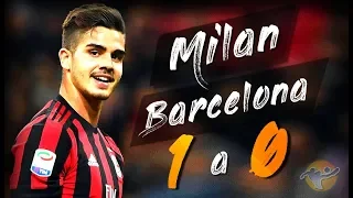 MILAN - BARCELONA 1 a 0 ● SINTESI HD e HIGHLIGHTS ● ICC 2018 ●  INFINITO ● CALCIO ●