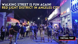 SATURDAY NIGHT SCENES Along WALKING STREET in ANGELES CITY, Philippines | Walking Tour