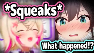 Matsuri Hears Mococo's Squeak Laugh For The First Time And Can't Resist Her Cuteness...【Hololive】