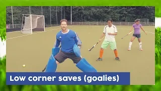 Low corner saves - Goalkeeper Techniques | Hockey Heroes TV