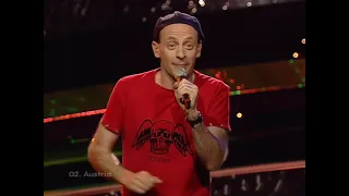2003 Austria: Alf Poier -Weil der Mensch zählt (6th place at Eurovision Song Contest in Riga/Latvia)