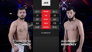 Зокиржон Хошимов vs. Ахмед Хамзаев | Zokirzhon Khoshimov vs. Akhmed Khamzaev | ACA 169
