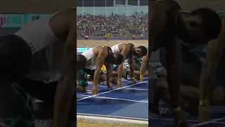 Usain Bolt, Yohan Blake, Kemar Bailey-Cole Classic 100m race