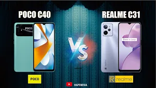 POCO C40 VS REALME C31 | FULL COMPARISON | ANTUTU | GEEKBENCH | SPESIFICATION | PRICE |WHICH BETTER?