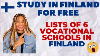 Study in Finland for Free| LIST OF 6 VOCATIONAL COLLEGES IN FINLAND