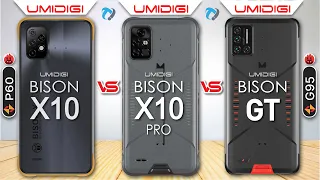 UMIDIGI Bison X10 vs Bison X10 Pro vs Bison GT Full Comparison | Which is Best