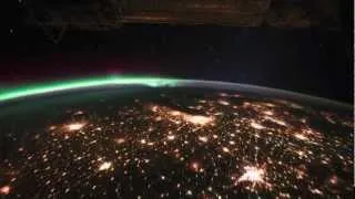 Amazing View of Earth and Aurora Borealis from ISS