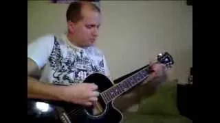 Виталик Мясников Урок игры на гитаре.Группа Крови.
