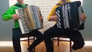 Na dworze ciemno /polka/- na dwa akordeony [Duet akordeonowy]🎹🙂