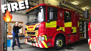 SCANIA P 320 Fire Engine Crew Cab Full Tour & Test Drive + Emergency!