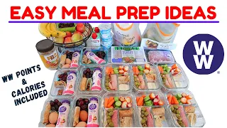 SIMPLE MEAL PREP IDEAS | BREAKFAST BENTOS & ADULT LUNCHABLES | WEIGHT WATCHERS POINTS & CALORIES