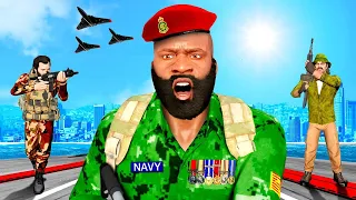 Michael, Trevor & Franklin JOIN the NAVY in GTA 5!