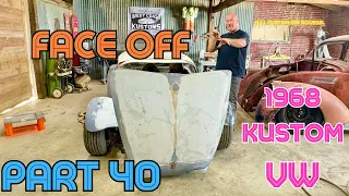 Part 40! 1968 VW Radical Custom 💥  Ian Roussel Takes The Face Off Of The Bug 👽