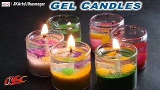 How to make Gel Candles in Cute Small Glass |  JK Arts  684