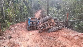 Cruzeta Quebra e Trator não Dá conta de puxar Caminhão! Impressionante o que Aconteceu! 😱😲😱😲😱😲