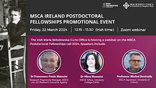 MSCA Ireland Postdoctoral Fellowships Promotional Event 2024