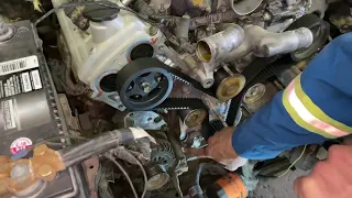 Isuzu rodeo tear down part 3.  Timing belt, tensioner, timing set