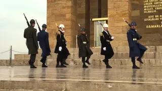 Changing of the Guard at Ataturk's Mausoleum (Ankara, Turkey)