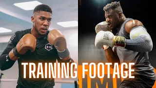 Anthony Joshua vs Francis Ngannou - SIDE-BY-SIDE TRAINING COMPARISON!