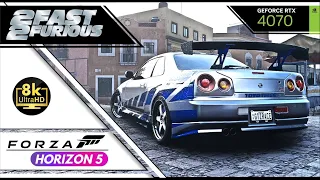 Nissan Skyline R34 GT-R (Fast&Furious 2) (Paul Walker) I Forza Horizon 5 I GeForce 4070