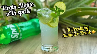 Virgin Mojito | Virgin Mojito with Sprite | Virgin Mojito Recipe With Sprite | Sprite Mojito Drink