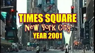 New York City Times Square in 2001 | Historic footage of Manhattan