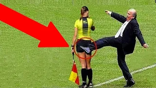 Позорные моменты с женщинами-судьями в футболе
