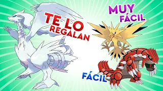 ¿Cuál es el Pokémon legendario más fácil de atrapar en cada región?