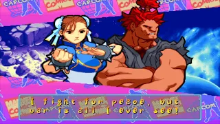 Marvel Super Heroes VS Street Fighter - Chun-Li/Akuma - Expert Difficulty Playthrough