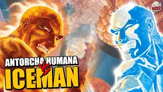 LA ANTORCHA HUMANA VS ICEMAN ¿Quién ganaría? | Marvel en 1 Minuto | #Short