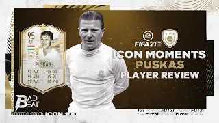 (95) ICON MOMENTS PUSKAS PLAYER REVIEW! MOMENTS PUSKAS - FIFA 21 ULTIMATE TEAM