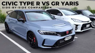 Honda FL5 Civic Type R vs Toyota GR Yaris - A Side by Side Comparison + My Honda S2000 #civictyper