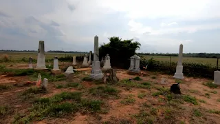 The Man With 3 Wives In This Field Cemetery | Rural Georgia
