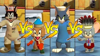 Tom and Jerry in War of the Whiskers Nibbles Vs Butch Vs Tom Vs Jerry (Master Difficulty)