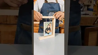 #Genial #IDEA #Sobrantes #Madera #portaretrato #carpinteria #tutorial #diy #hagaloustedmismo #tips