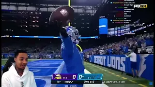 Flight reaction on Jameson Williams First wide open NFL TD